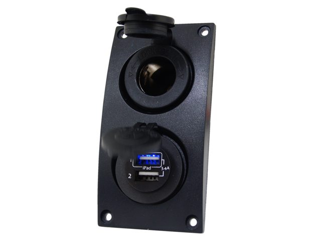 Curved add-on paneel 12V & dubbel USB