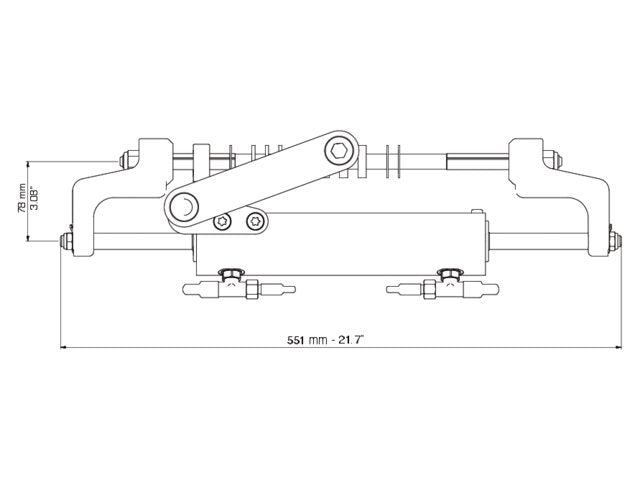 Ultraflex Hydraulische cilinder UC95-OBF/1
