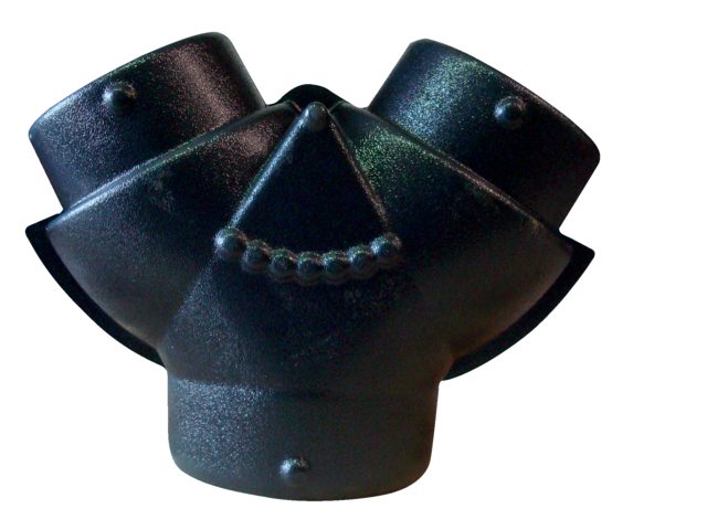Y-splitter luchtkanaal 1x150mm 2x125mm