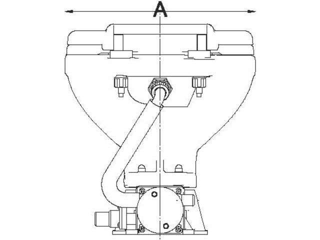 Talamex Toilet elektrisch Standaard 24 V