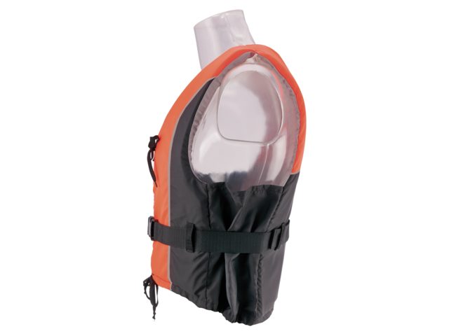Besto Dinghy Zipper drijfvest oranje/zwart 50 N maat M