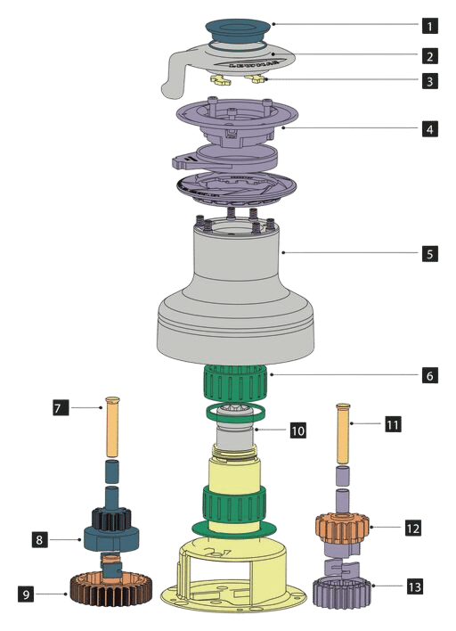 48500015 15 evo top cap & o ring set