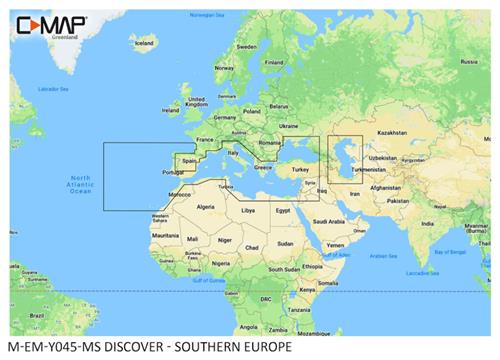 C-MAP geheugenkaart DISCOVER - Zuid Europa