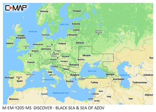 C-MAP geheugenkaart DISCOVER - Zwarte Zee & Zee van Azov