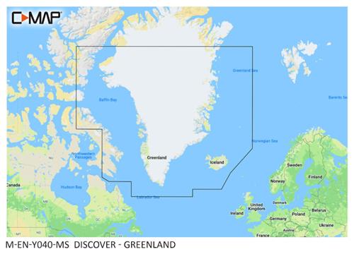 C-MAP geheugenkaart DISCOVER - Groenland