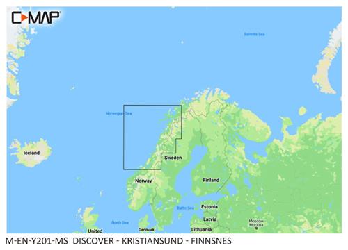 C-MAP geheugenkaart DISCOVER - Kristiansund - Finnsnes