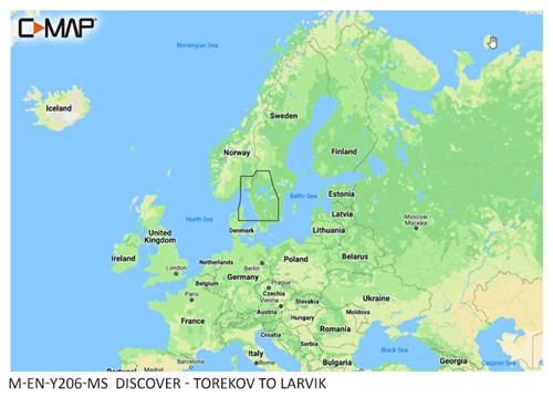 C-MAP geheugenkaart DISCOVER - Torekov naar Larvik