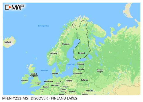 C-MAP geheugenkaart DISCOVER - Finland Meren