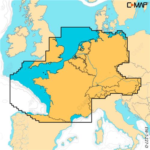 C-MAP geheugenkaart REVEAL X - Noord-West Europa