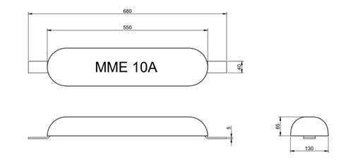MME huid/roeranode aluminium MME10A
