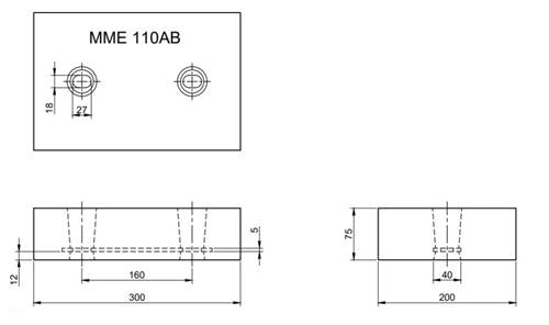 MME huid/roeranode aluminium MME110AB
