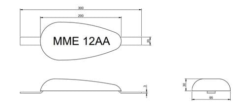 MME huid/roeranode aluminium MME12AA