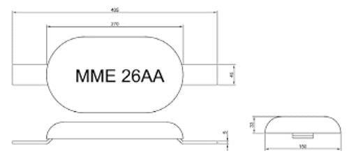 MME huid/roeranode aluminium MME26AA