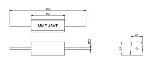 MME tankanode aluminium MME45ATST