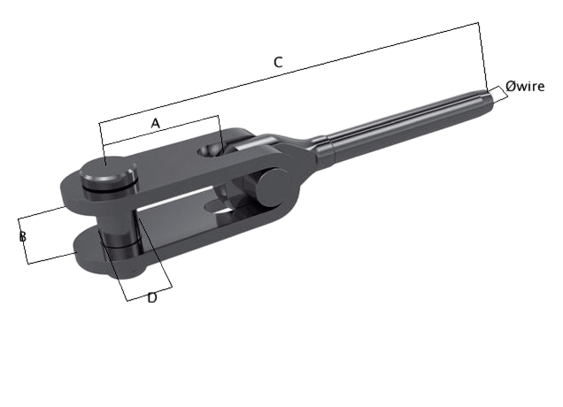 Os Bsi Toggleterminal – voor 4 mm staaldraad