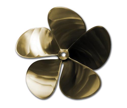 Nakashima PL592 propeller 5 blads-24″x18″-RH-MnBr-ø40x120