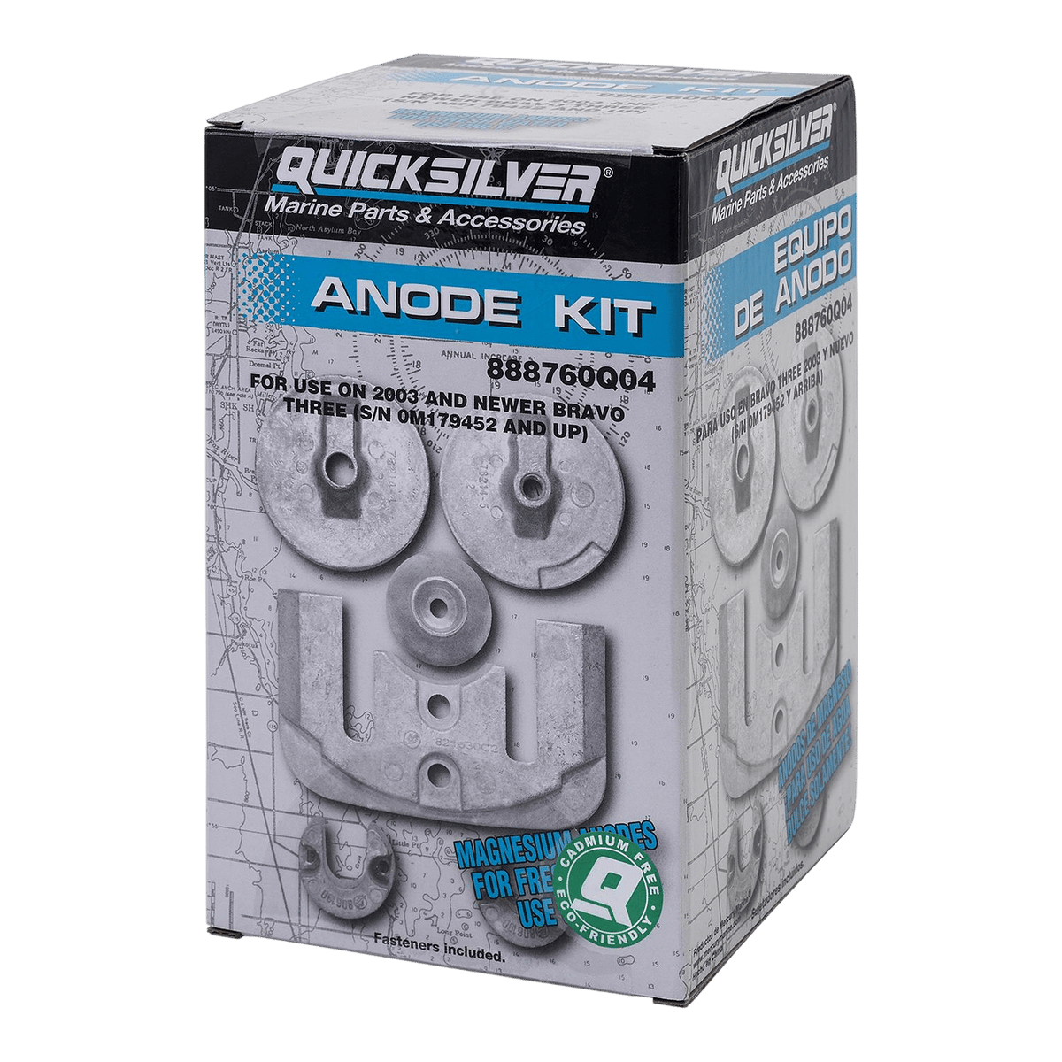 Quicksilver 888760Q04 Anode kit magnesium voor Mercruiser Bravo III