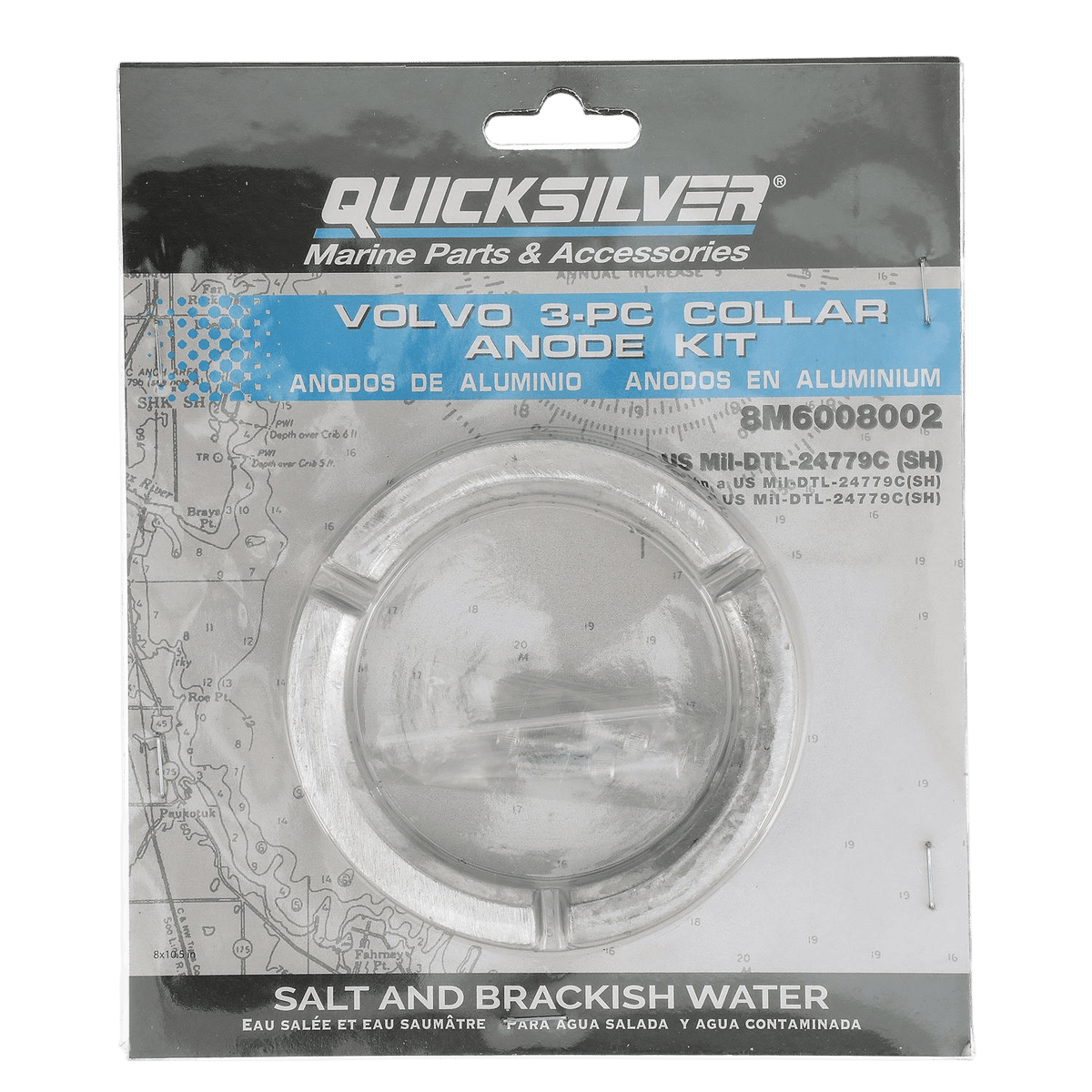 Quicksilver anodekit aluminium voor Volvo hekaandrijving 8M6008002