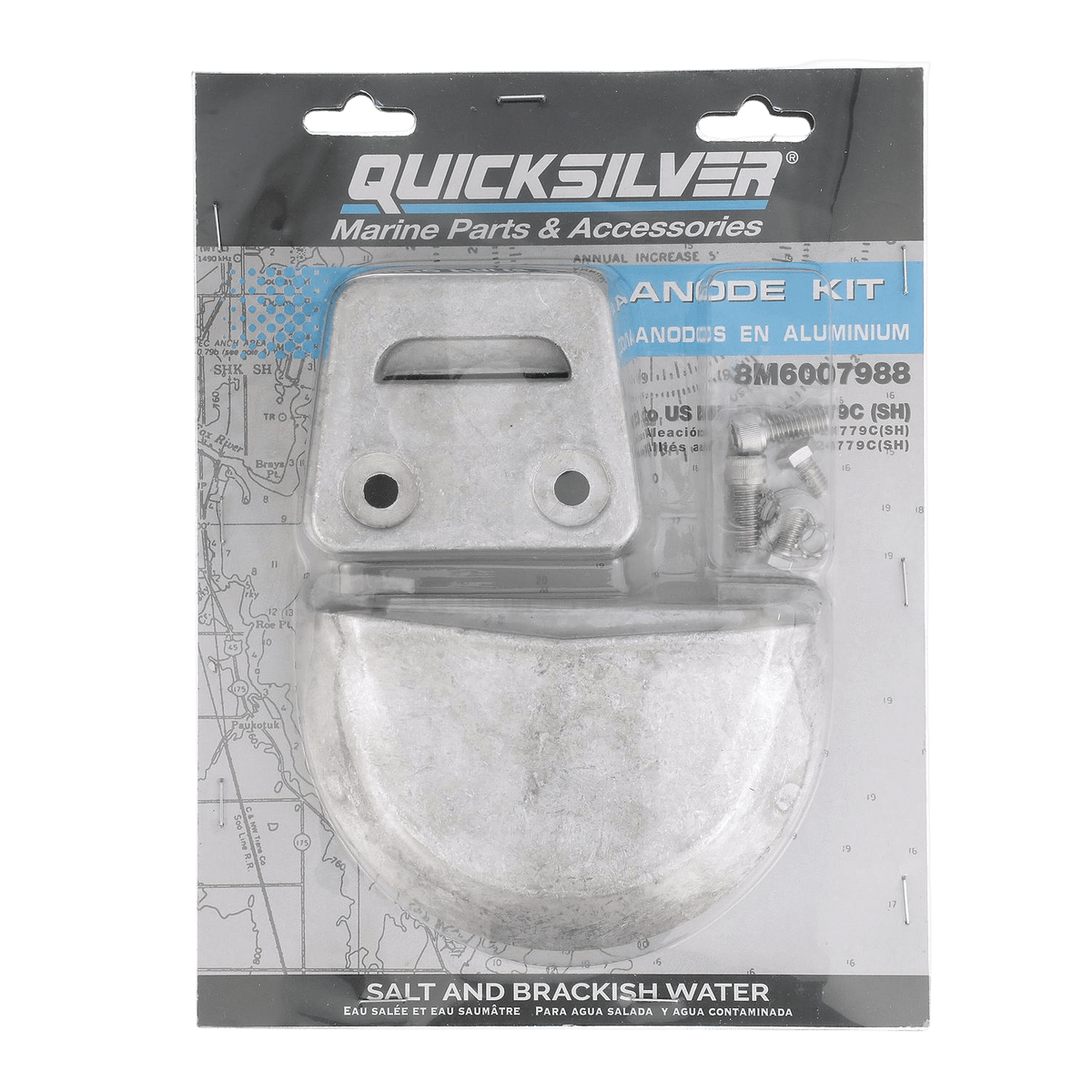 Quicksilver anodekit aluminium voor Volvo SX hekaandrijving 8M6007988