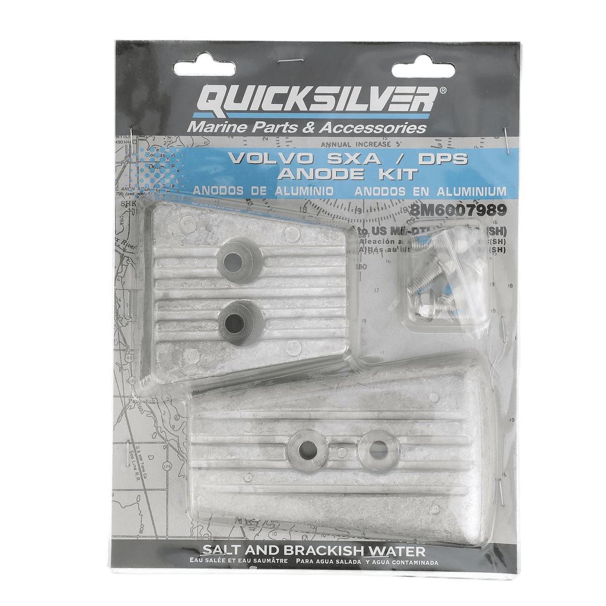 Quicksilver anodekit aluminium voor Volvo DPS/SX-A hekaandrijving 8M6007989