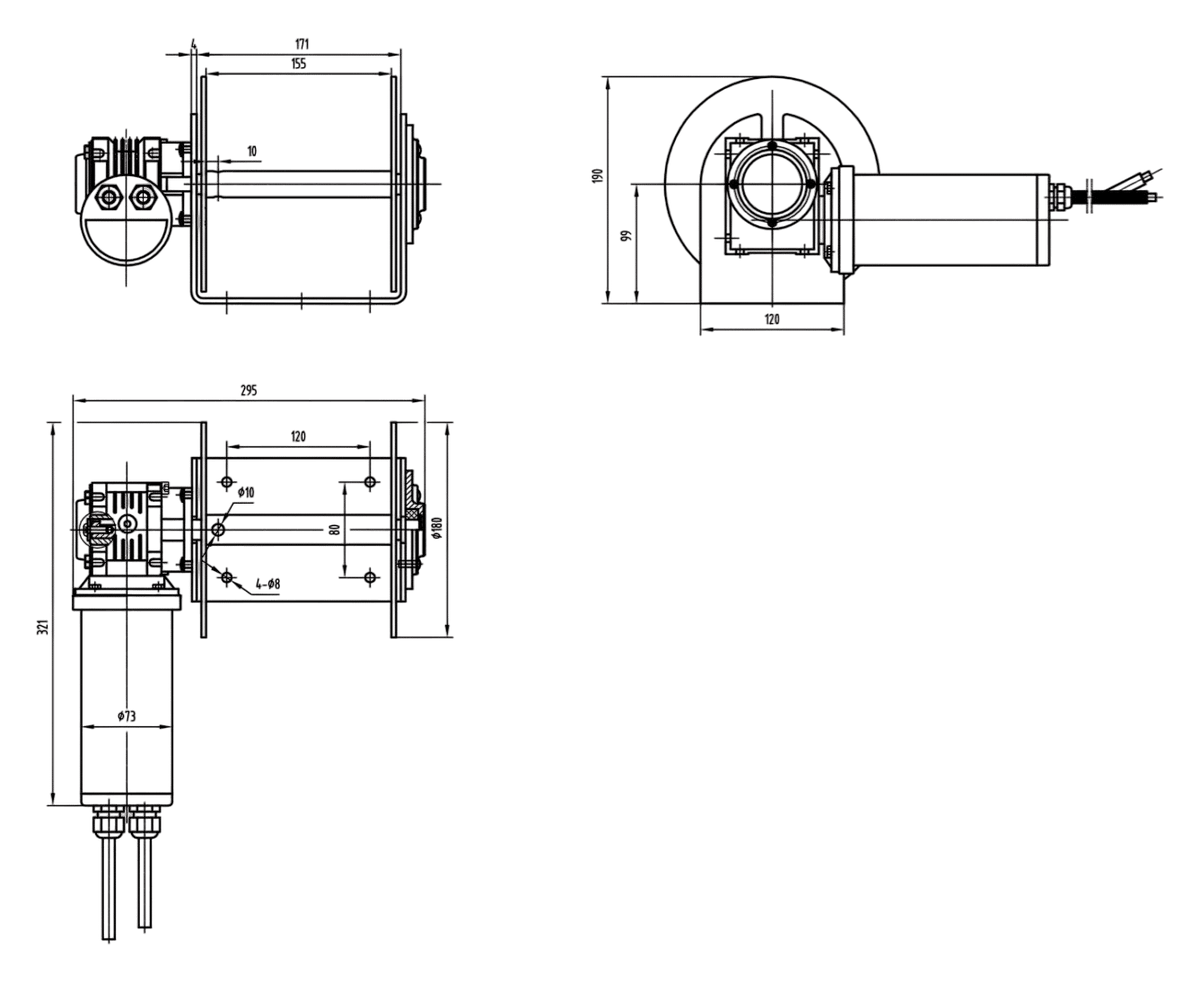 Savwinch RVS drumlier 1500SS compleet set