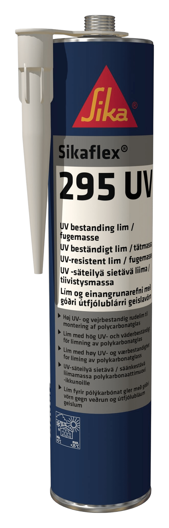Sikaflex 295UV marine zwart 300 ml (EN)