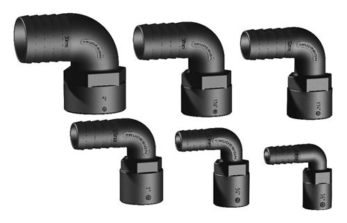 Tru Design slangtule 90° 50mmx2”BSP binnendraad