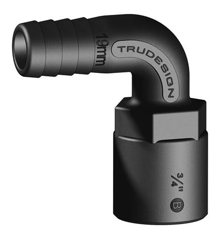 Tru Design slangtule 90° 19mmx3/4”BSP binnendraad