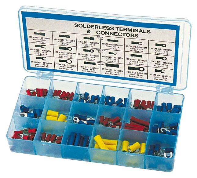 Assortiment van 100 kabelterminals