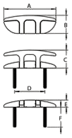 Talamex Kikker inklapbaar Aerofold stud 166 mm