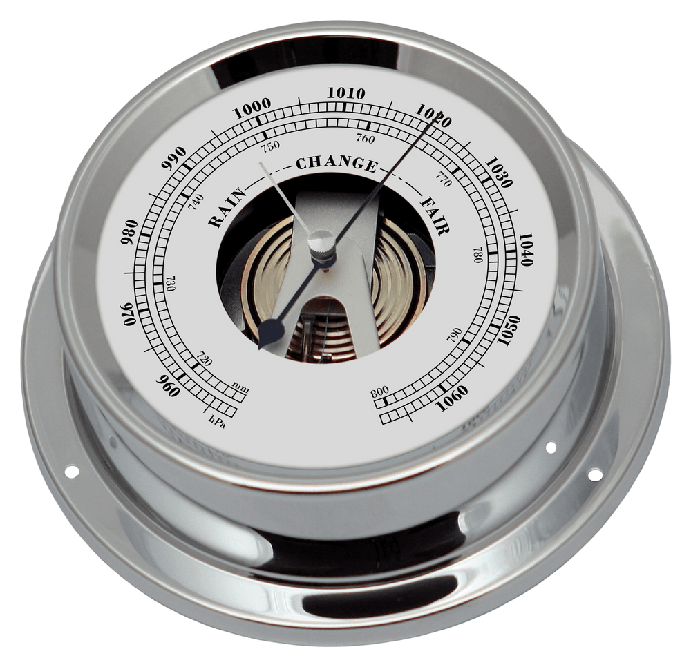 Barometer verchroomd 125/100mm