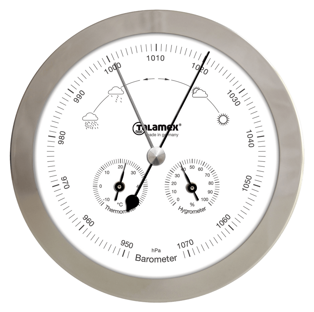 Baro/thermo/hygrometer rvs 160mm