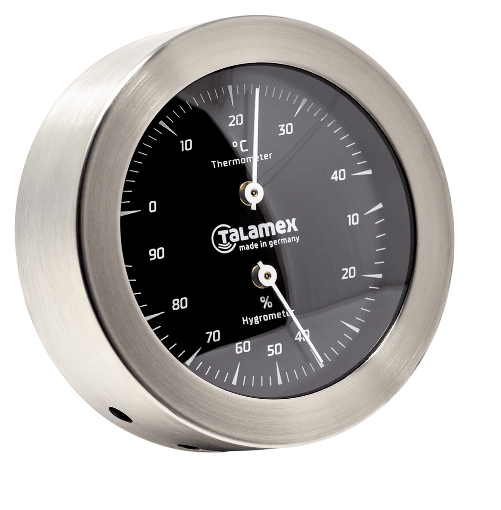 Barometer blackline RVS 100mm
