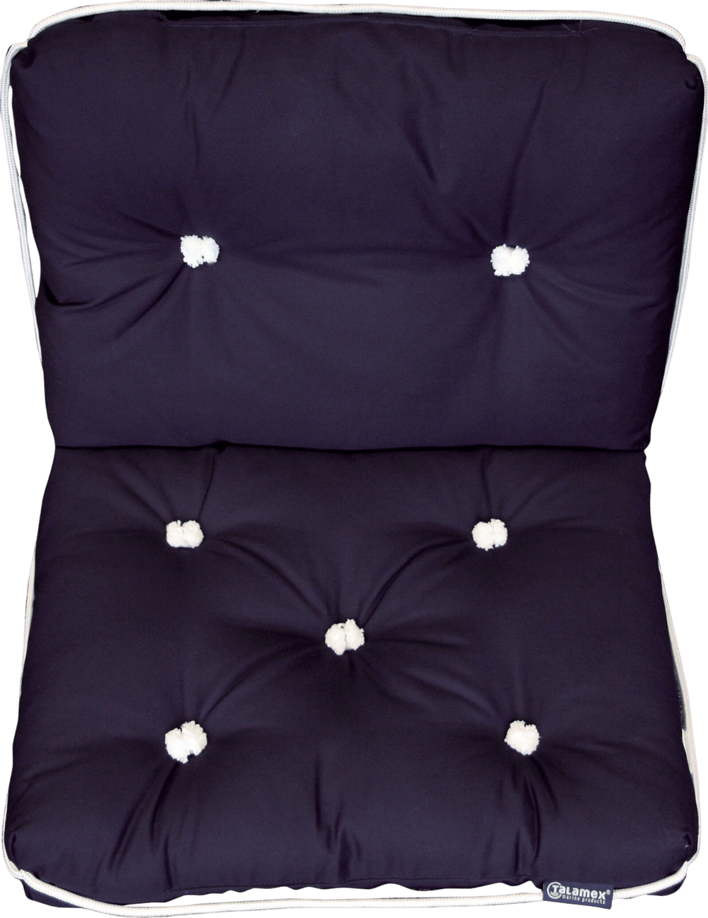 Kapok kussen blauw enkel