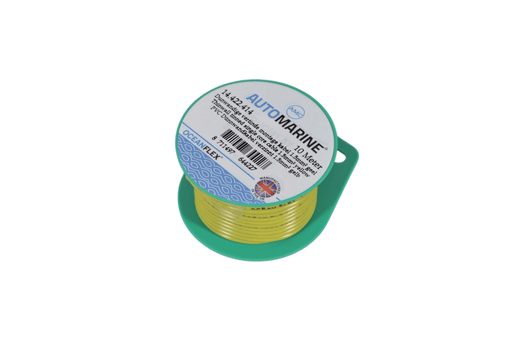 Talamex Dunwandige vertinde montage kabel 1,5 mm² geel (10 m)