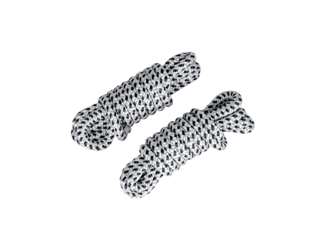 Talamex Fenderlijn polyester/polypropyleen – 6 mm × 1,5 m – wit/zwart – 2 stuks