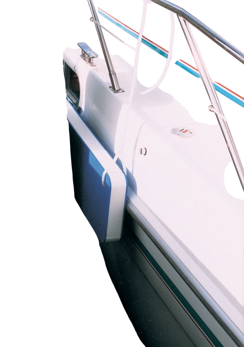 PE vlakke fender 2 blauw
