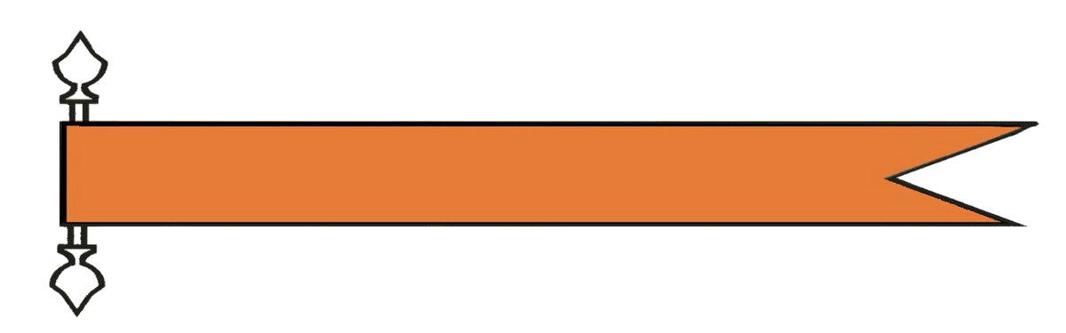 Talamex oranje wimpel 400 cm