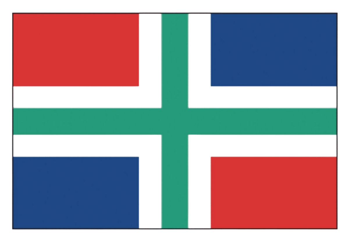 Talamex Groningse vlag 20 x 30 cm