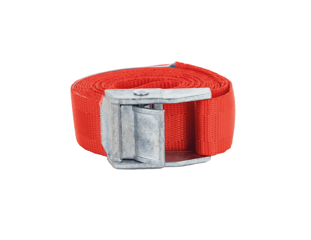Talamex Spanband met klemgesp 25 mm 2,0 m rood