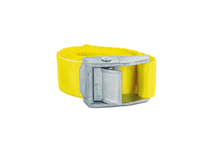 Talamex Spanband met klemgesp 25 mm 1,0 m geel