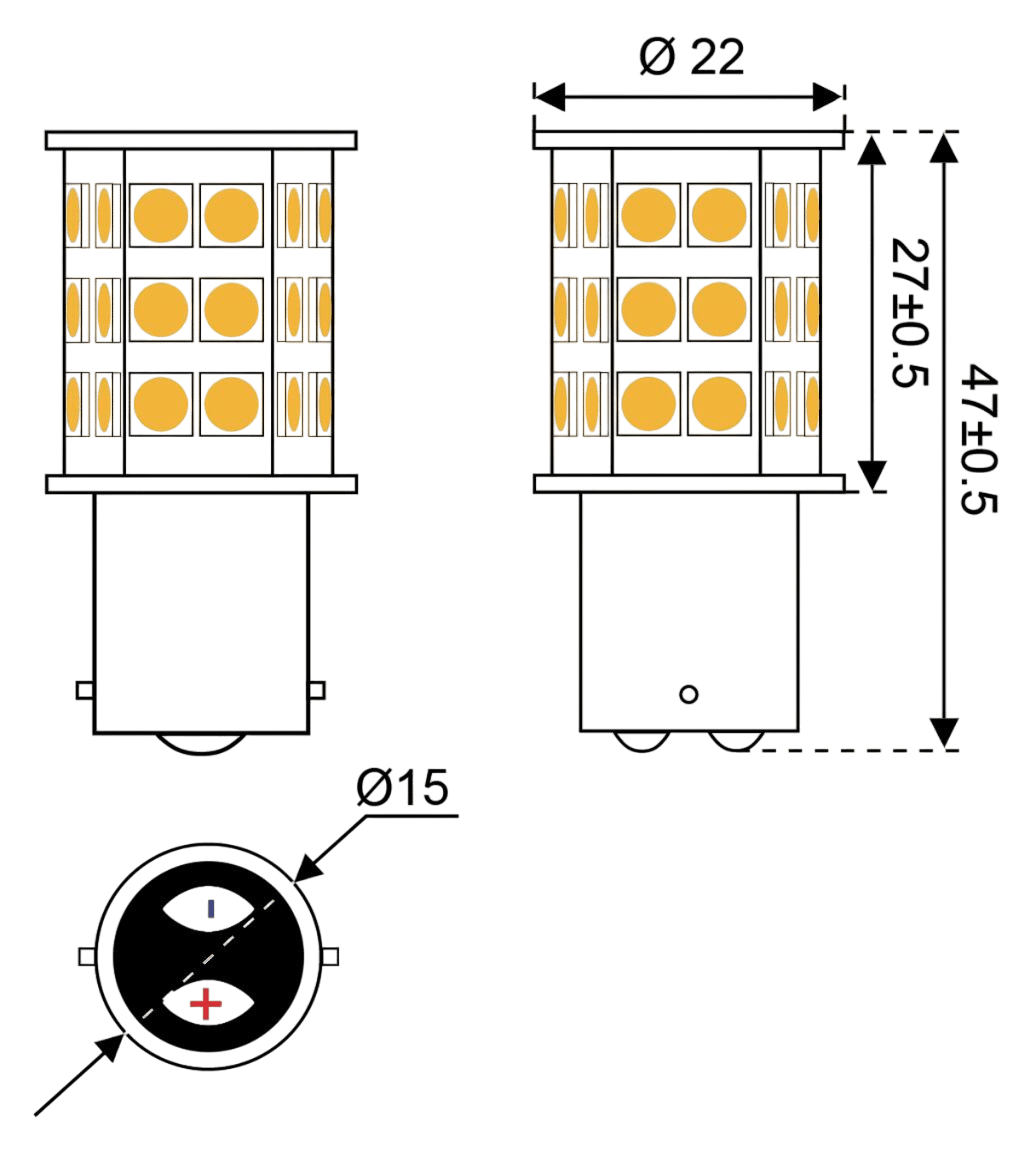 Talamex Ledlamp led30 10-30 V BA15D