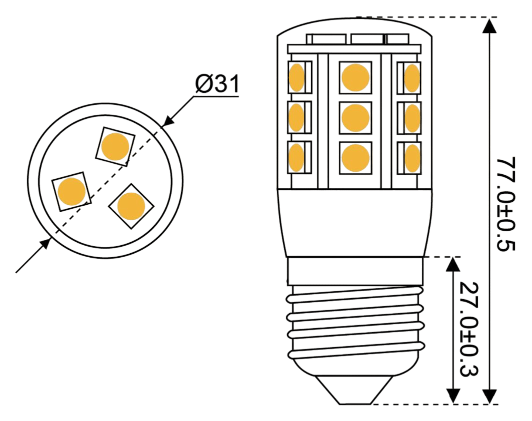 Talamex Ledlamp led24 10-30 V E27