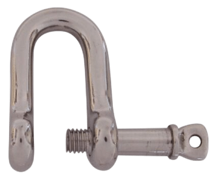 D-sluiting rvs captive pin 4mm bulk