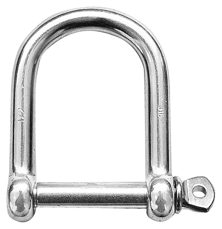 Talamex Brede RVS D-sluiting – 5 mm