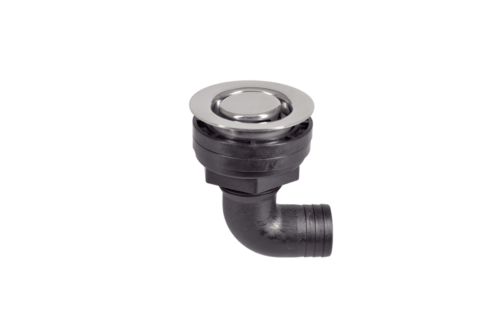 Dek/kuip doorvoer haaks rvs/acetal