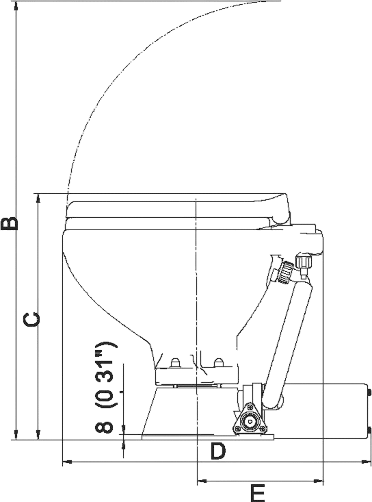 Talamex Toilet elektrisch Standaard 24 V