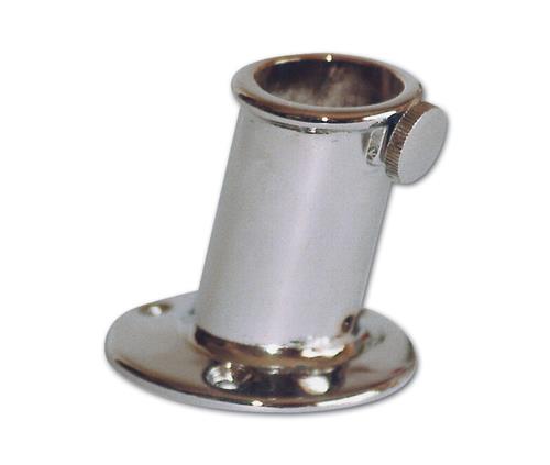 Vlaggenstokhouder 25mm opbouw rond 63º