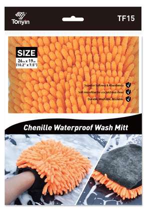 Tonyin Chenille Microfiber Wash Mitt – 26 × 18 cm