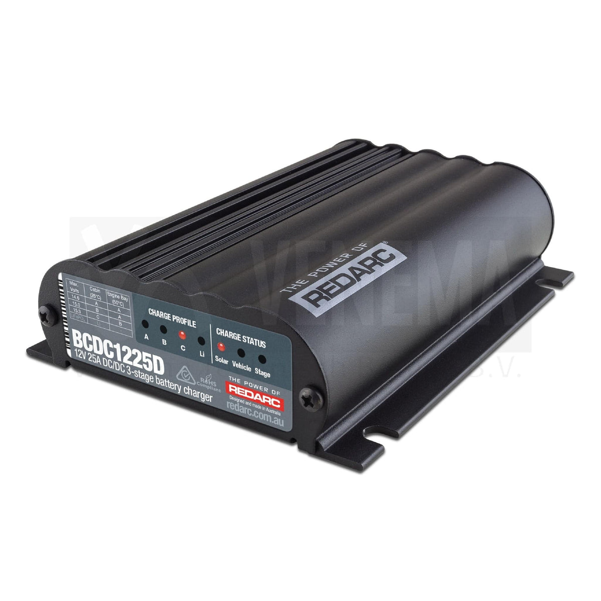 Redarc voertuiglader 12 Volt 25 Ampère Dual